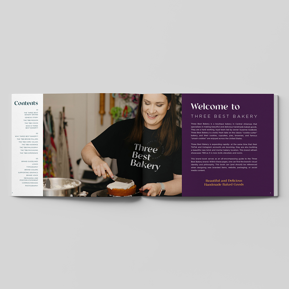 Three Best Bakery Brand Book